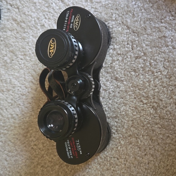 Vintage AMC Binoculars 7x35mm with Leather Case - Picture 2 of 3